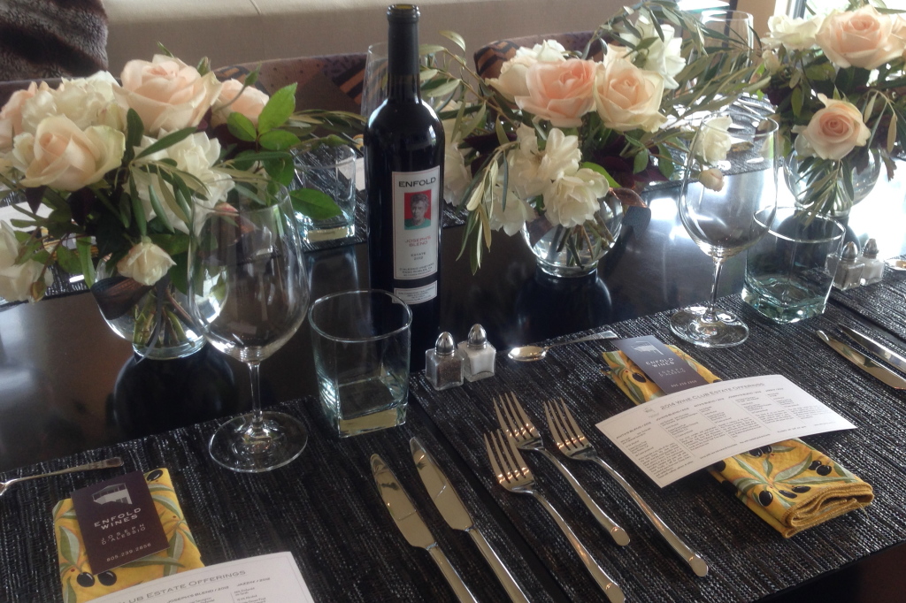 Enfold wine and food pairings are available to members